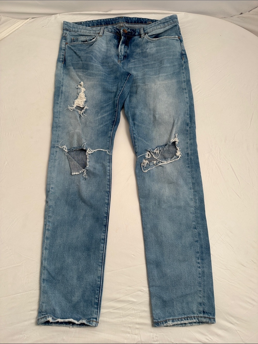 BlankNYC skinny Classique distressed blue jeans 31